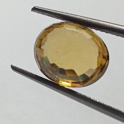 Natural Yellow Zircon Transparent Stone & Lab Certified 6.32 Carat