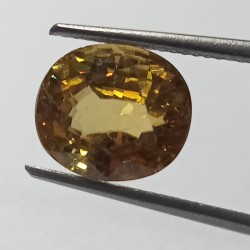 Natural Yellow Zircon Transparent Stone & Lab Certified 5.46 Carat