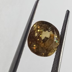 Natural Yellow Zircon Transparent Stone & Lab Certified 5.70 Carat