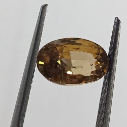 Natural Yellow Zircon Transparent Stone & Lab Certified 4.96 Carat