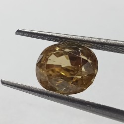 Natural Yellow Zircon Transparent Stone & Lab Certified 6.80 Carat