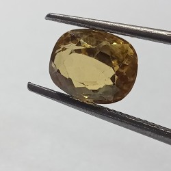 Natural Yellow Zircon Transparent Stone & Lab Certified 5.05 Carat