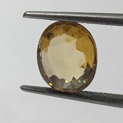 Natural Yellow Zircon Transparent Stone & Lab Certified 5.91Carat