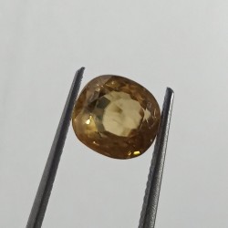 Natural Yellow Zircon Transparent Stone & Lab Certified 5.60 Carat