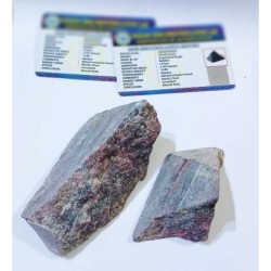 Natural Ruby Raw Stone (2 Piece) Certifed