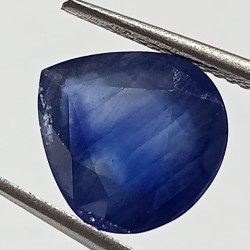 Blue Sapphire Pear Shape (Neelam Stone) Lab-Certified 5.20 Carat