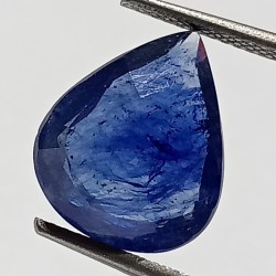 Blue Sapphire Pear Shape (Neelam Stone) Lab-Certified 6.60 Carat