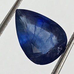 Blue Sapphire Pear Shape (Neelam Stone) Lab-Certified 4.95 Carat