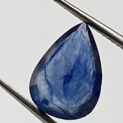 Blue Sapphire Pear Shape (Neelam Stone) Lab-Certified 4.95 Carat