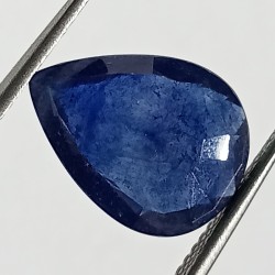 Blue Sapphire Pear Shape (Neelam Stone) Lab-Certified 5.35 Carat