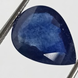 Blue Sapphire Pear Shape (Neelam Stone) Lab-Certified 4.00 Carat