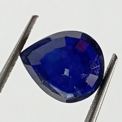 Blue Sapphire Pear Shape (Neelam Stone) Lab-Certified 5.45 Carat