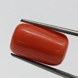 Authentic Original Red Coral Stone With Lab-Certified 9.57 Carat