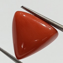 Triangle Red Coral/ Moonga Stone- 12.80 Carat