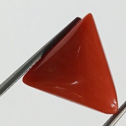 Triangle Red Coral/ Moonga Stone- 16.25 Carat
