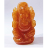 Orange Aventurine (Sindoori) Ganesh Ji Idol 85 Gram Certified
