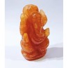 Orange Aventurine (Sindoori) Ganesh Ji Idol 90 Gram Certified