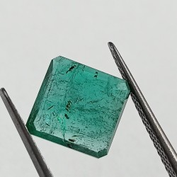 Square Shape Panna Stone (Emerald) With Lab Certified - 4.08 Carat