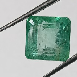Square Shape Panna Stone (Emerald) With Lab Certified - 8.57 Carat